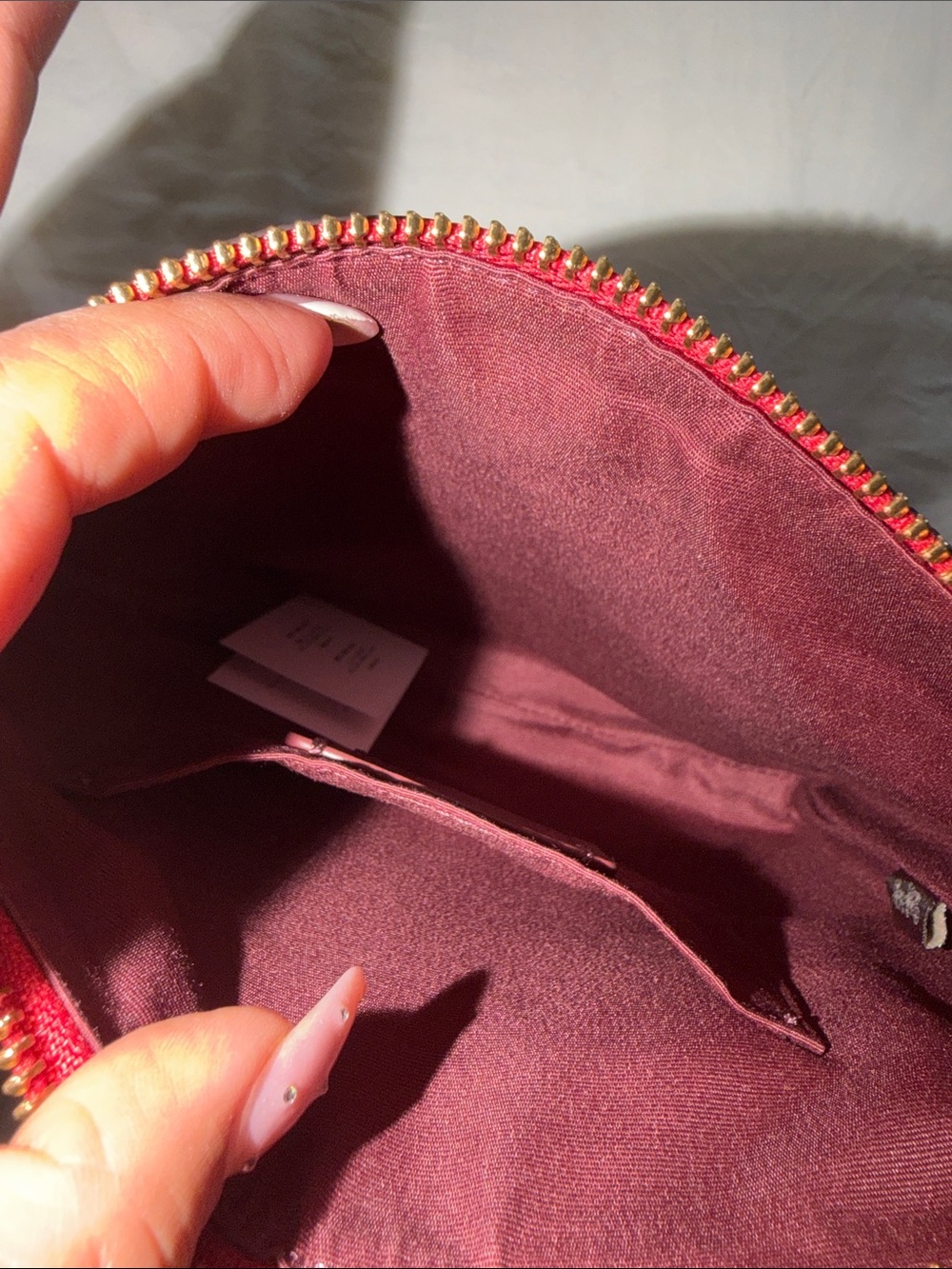 Coach Crimson Red Crossbody Bag with Gold Hardware - Picture 3 of 4